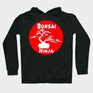 Lettering 'BONSAI NINJA' with bonsai tree Hoodie